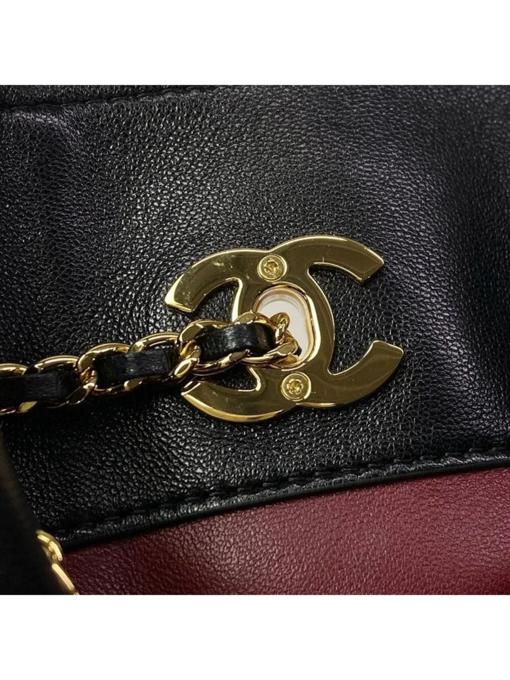 Chanel Shoulder Bag Quilted Black Lambskin